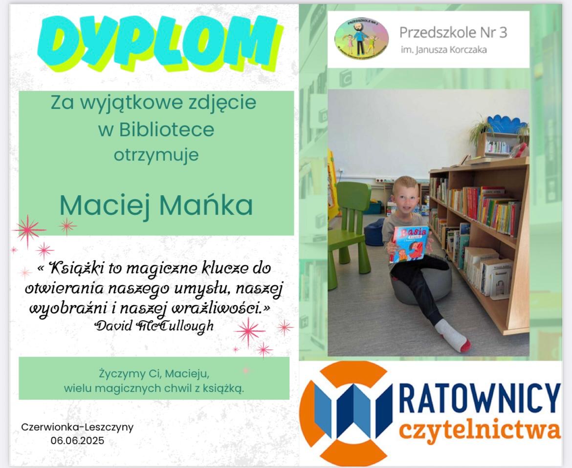 dyplom Maciej Mańka